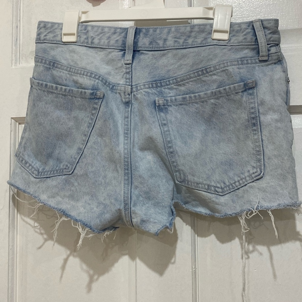 Dis stressed jeans shorts